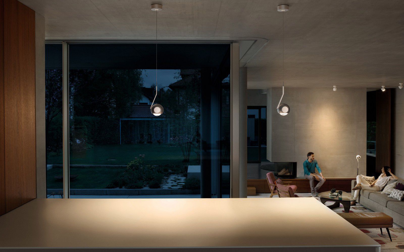Lampada a sospensione / moderna / in alluminio / in vetro io ... Lampadario led sospensione basso prezzo