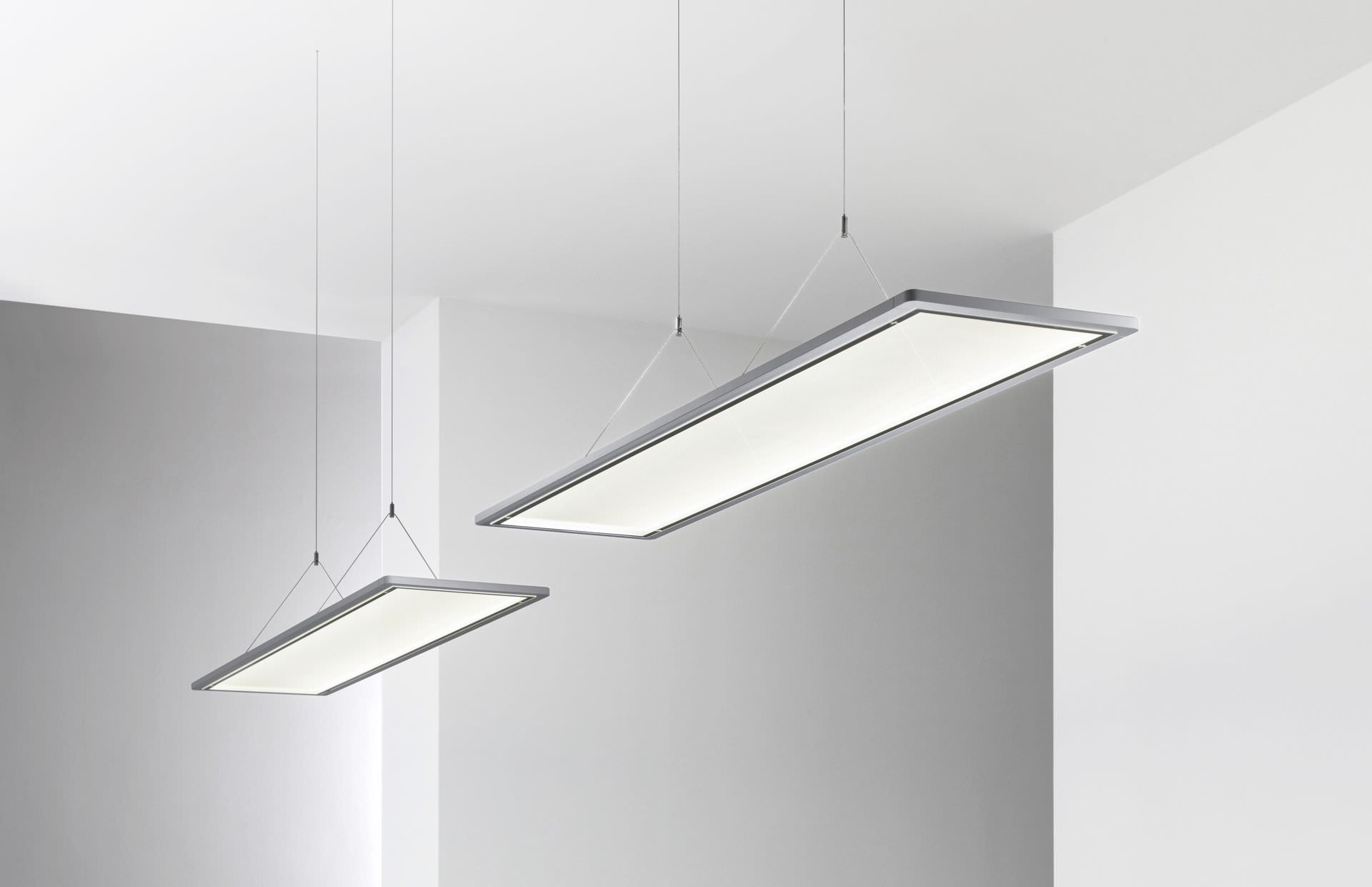 Plafoniera Led Rettangolare : Plafoniera led sospesa snowb