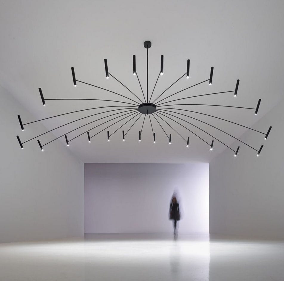 Lampadario moderno / in metallo / led / su misura pop 40 oty Lampadari led moderni