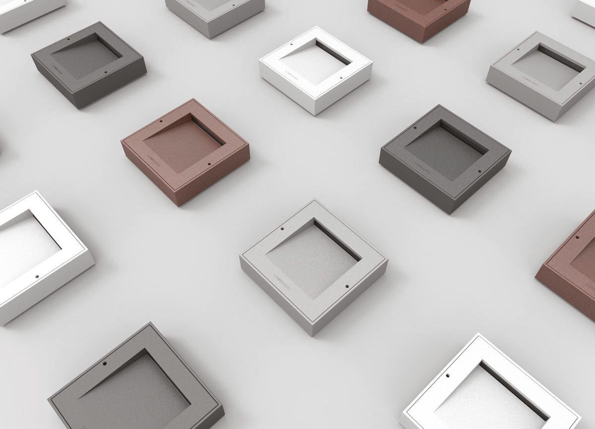 Plafoniera Da Esterno Lombardo : Luce da incasso a muro led quadrata esterno koi 110 by