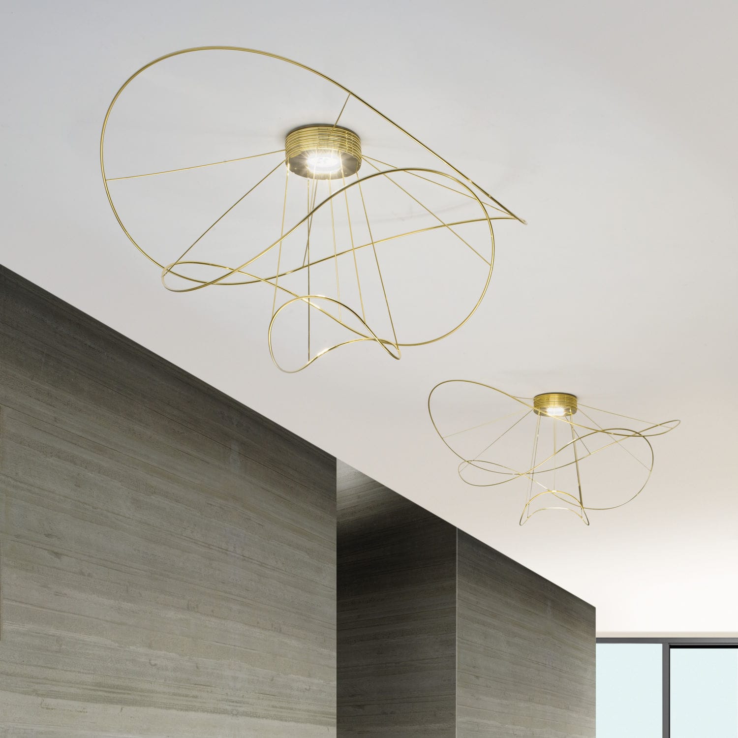 Plafoniera design originale / in metallo / led / da interno ...