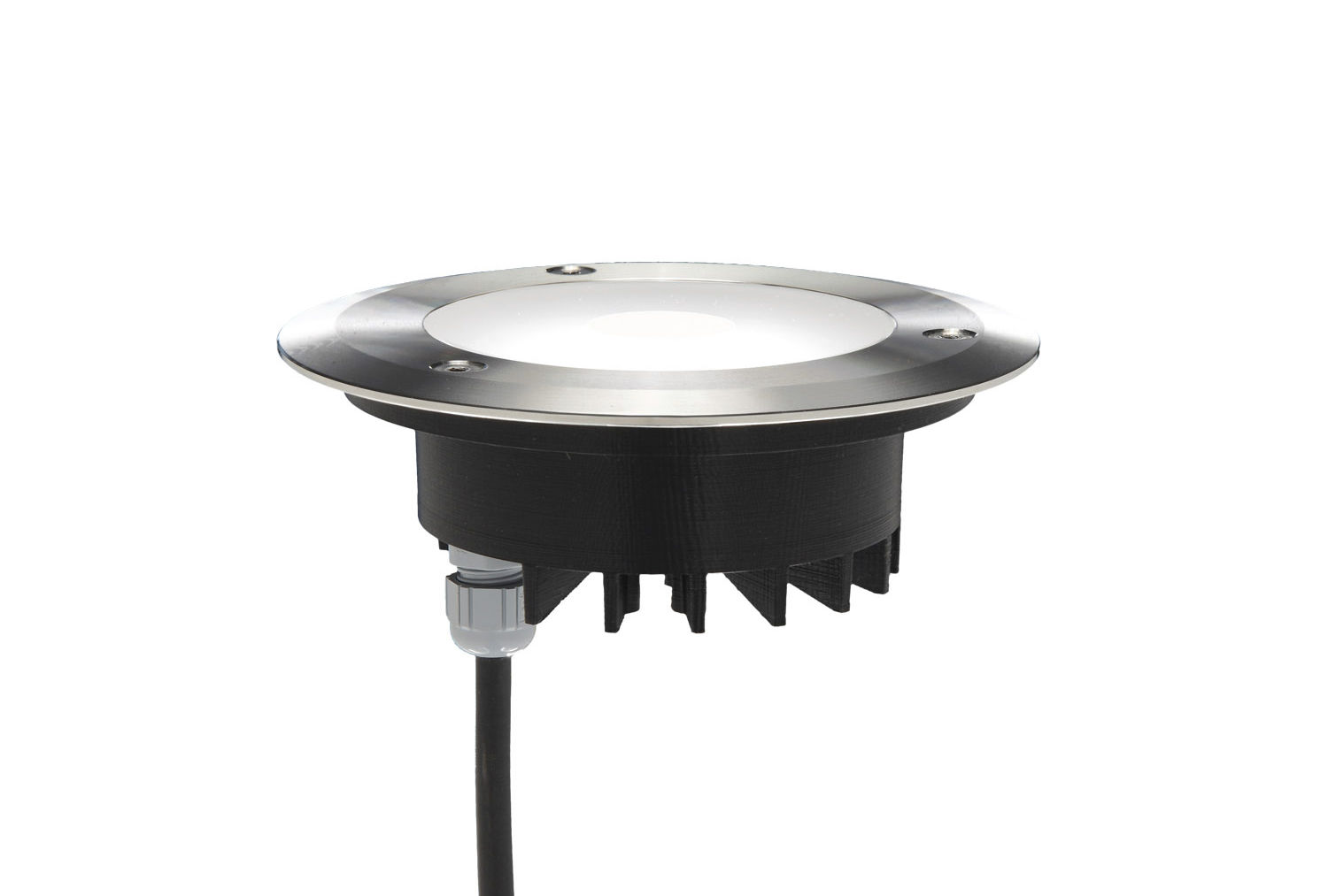 Luce da incasso a pavimento / led / rotonda / da esterno chiara ...