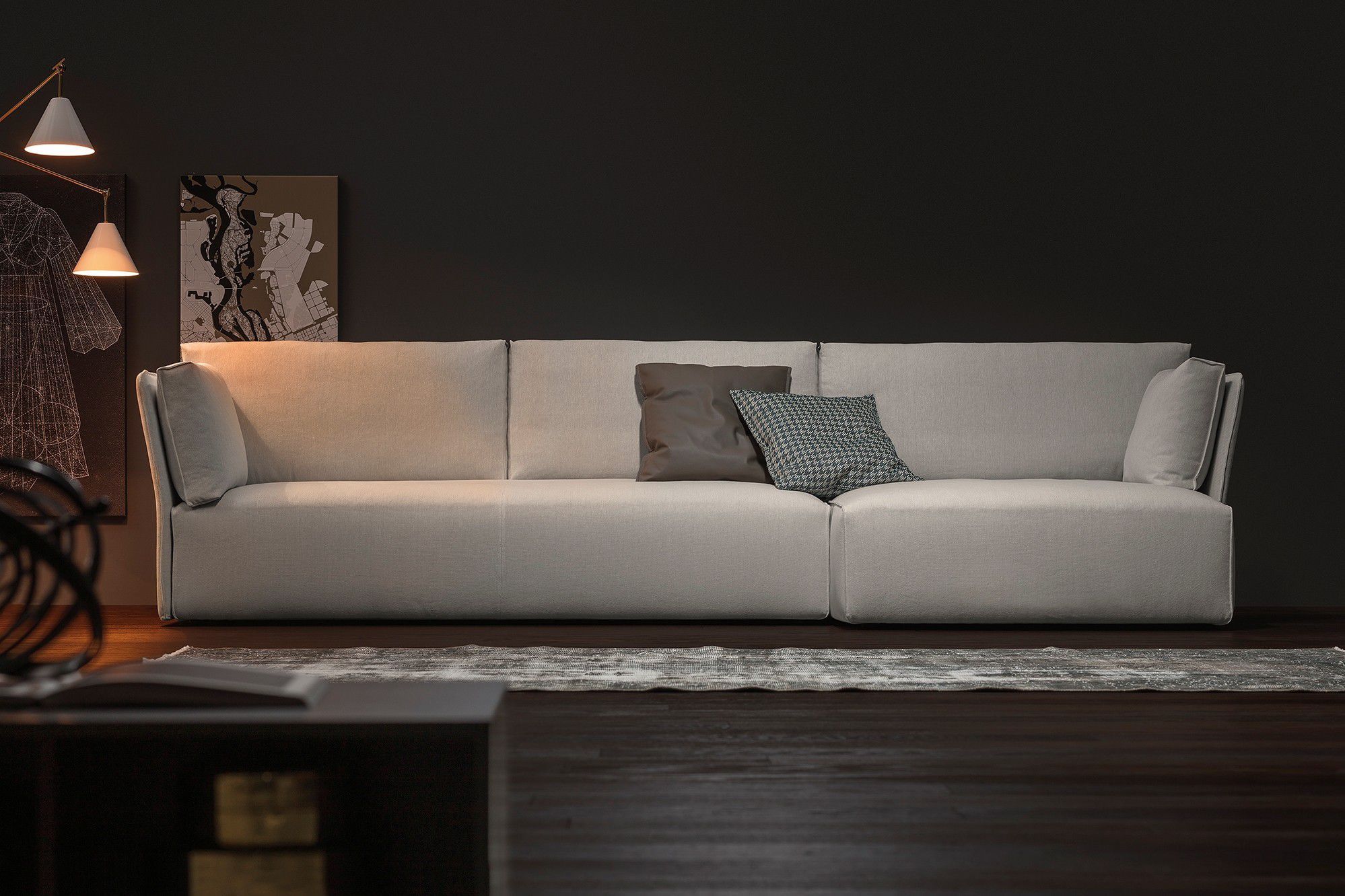 divano d'angolo / modulare / moderno / in pelle - smuk - novamobili - Moderna In Pelle Nera Sofa Dangolo divano d'angolo / modulare / moderno / in pelle - smuk - novamobili - Moderna In Pelle Nera Sofa Dangolo