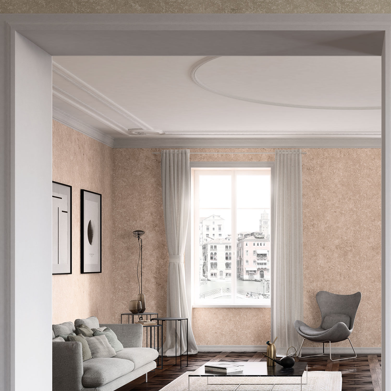Pittura decorativa / di finitura / per muro / per interni decori ... Vernici decorative per interni