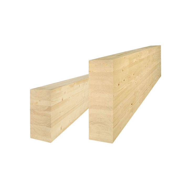 Trave in legno lamellare / epicea / a sezione rettangolare / da ... Sezione tetto in legno