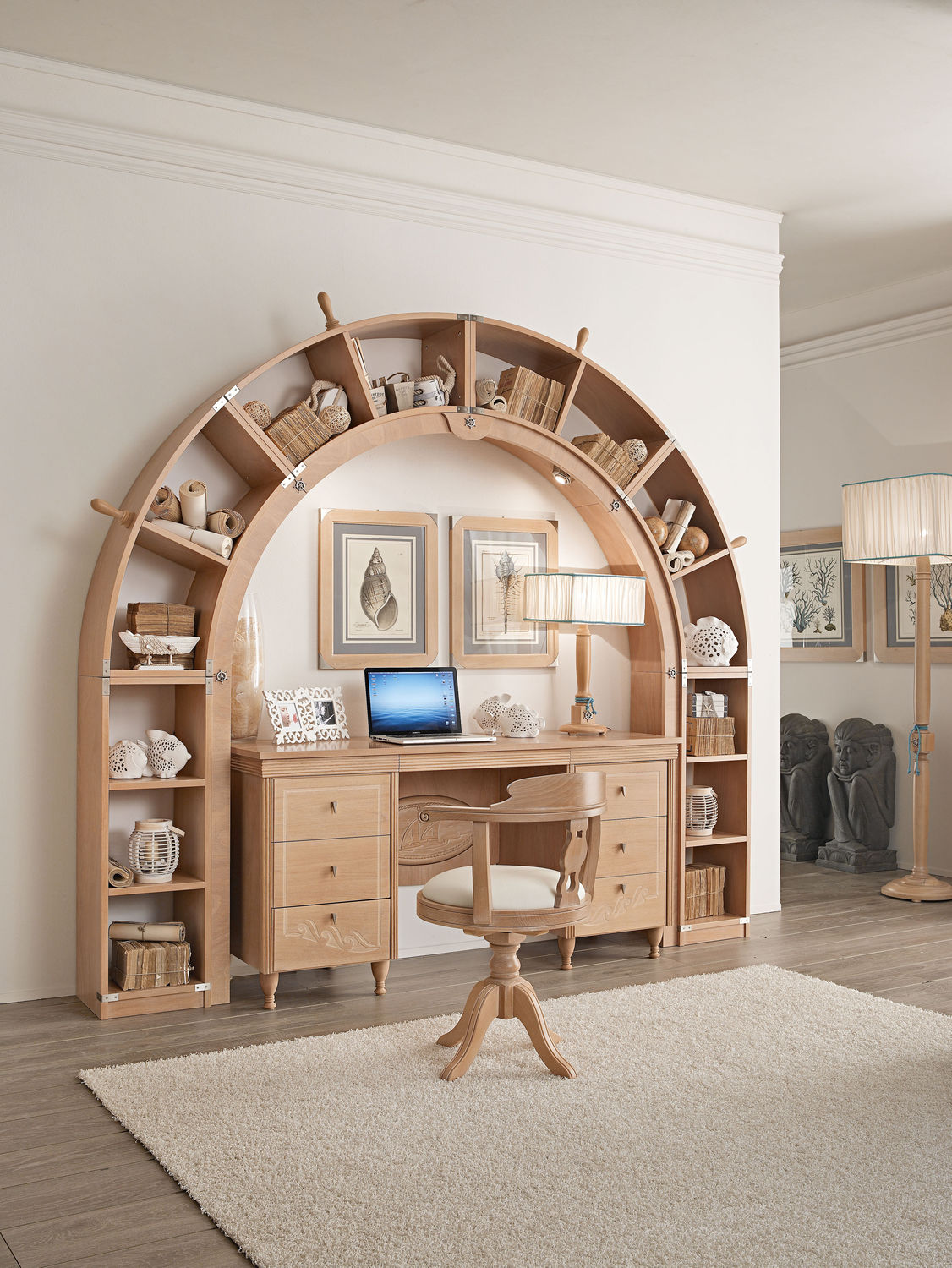 Cameretta per bambini per bimba / naturale 849 onda caroti Camerete bambini