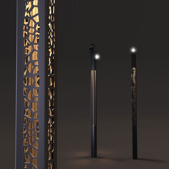 Colonna Luminosa Moderna CREILLE Technilum In Alluminio LED