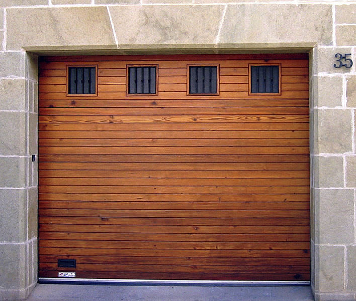 Porta sezionale per garage / in legno massiccio / automatica angel ... Prezzi porte sezionali per garage