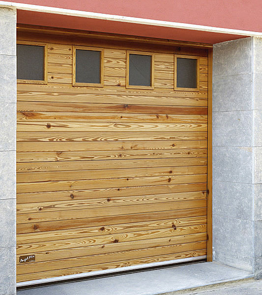 Porta sezionale per garage / in legno massiccio / automatica angel ... Prezzi porte sezionali per garage