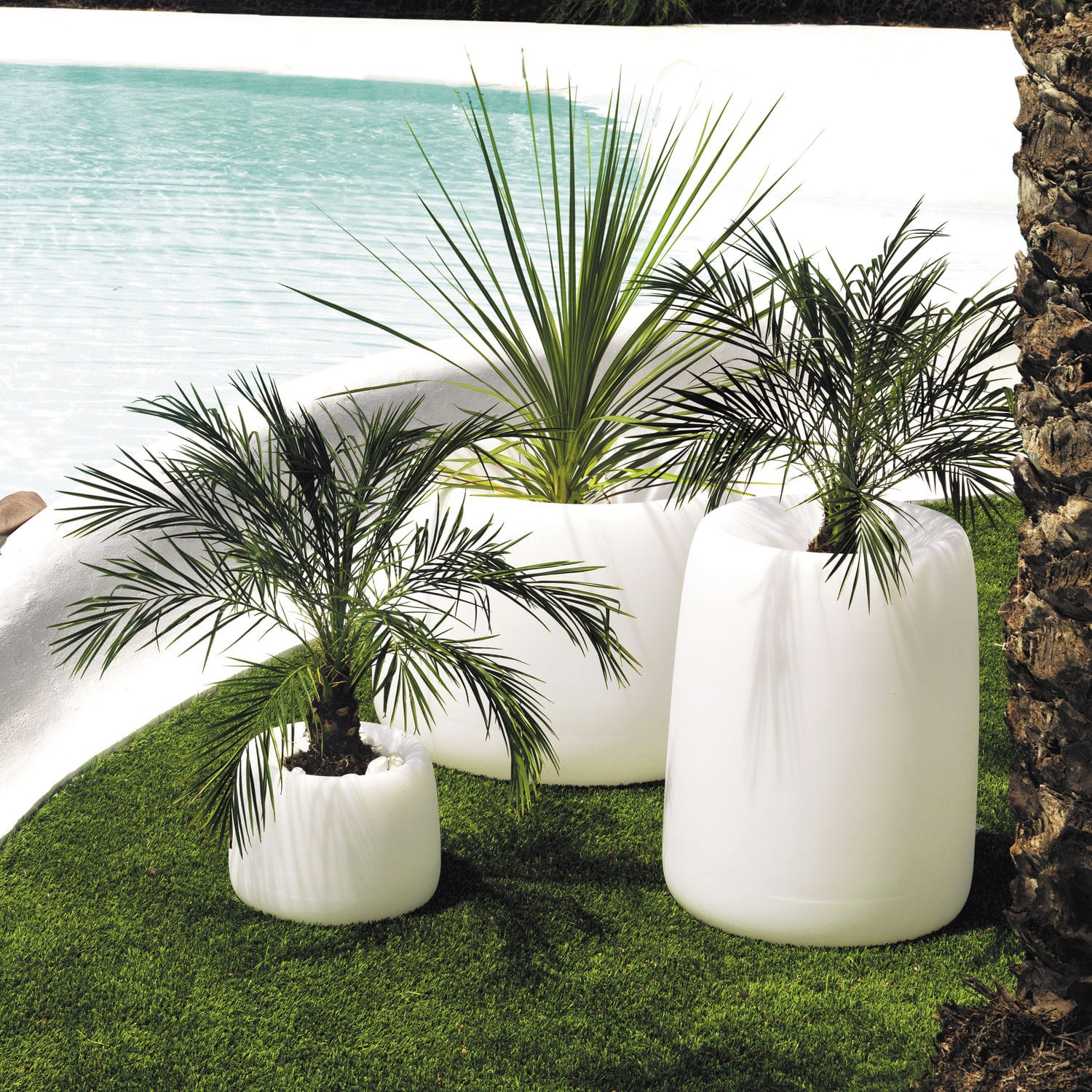 Vaso da giardino in polietilene organic vondom