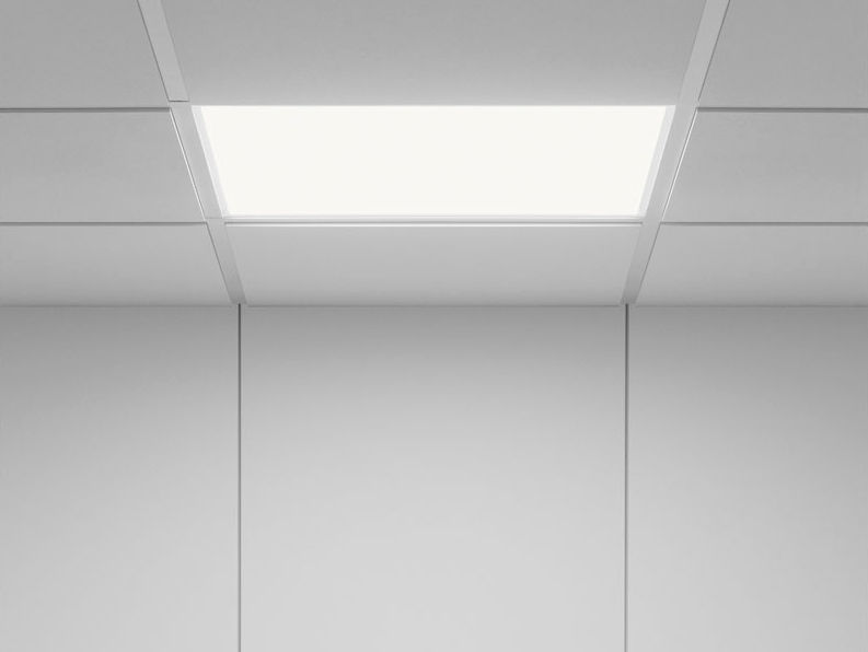 Plafoniera Led Slim Quadrata : Luce da incasso a soffitto led quadrata in alluminio level