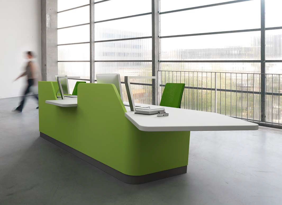 Banco reception modulare / in corian® / per hotel mundi by gaëlle ... Banco reception modulare