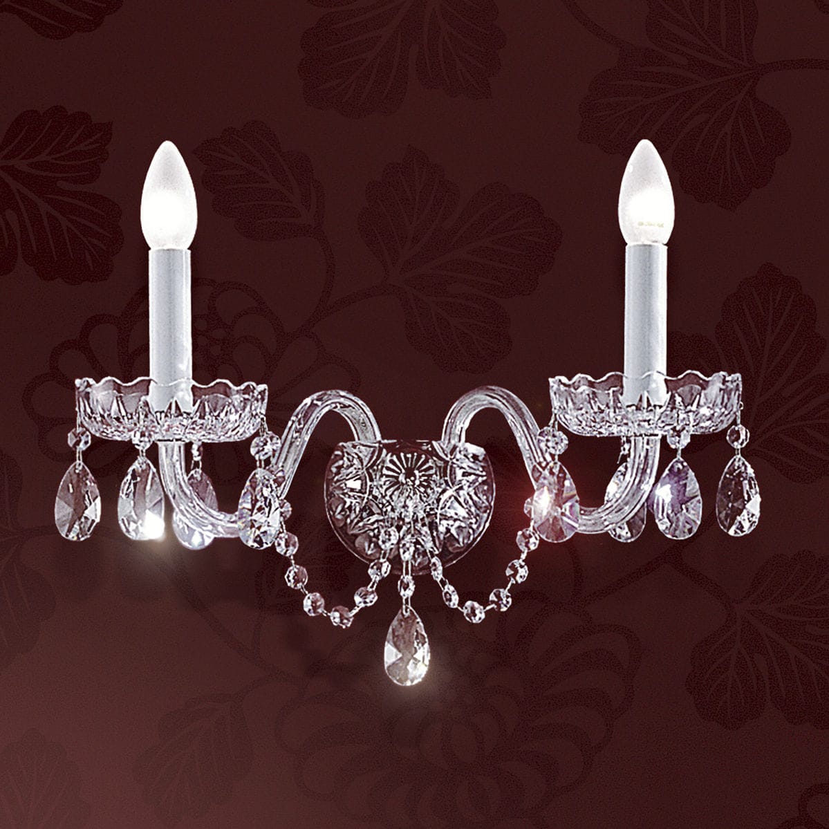 Applique in stile / in cristallo / in vetro di murano / a ...