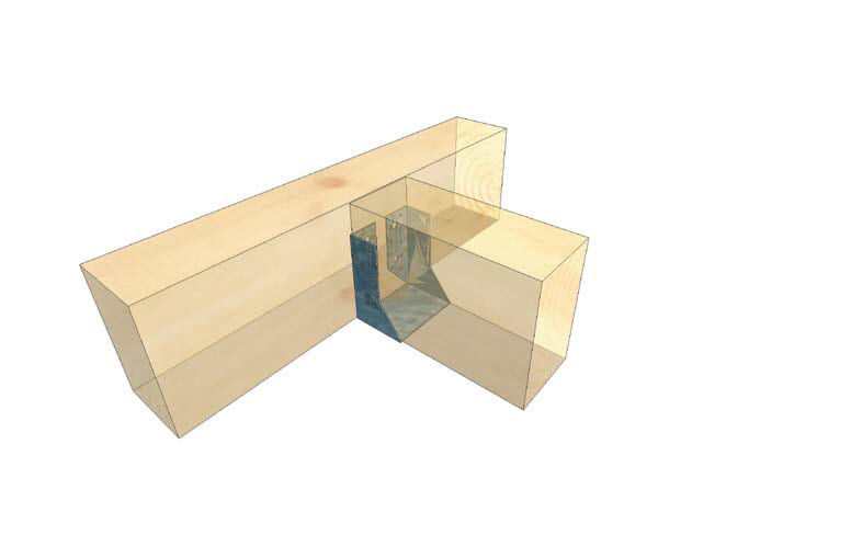 Scarpa porta trave bsi series rotho blaas Fissaggio travi in legno a muro