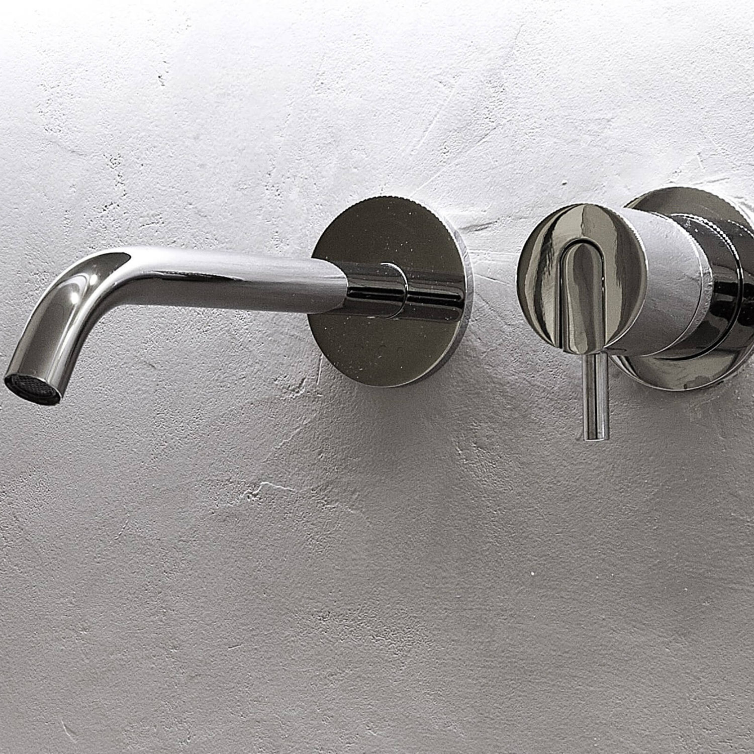Miscelatore per lavabo / da parete / in acciaio inox / da bagno ...