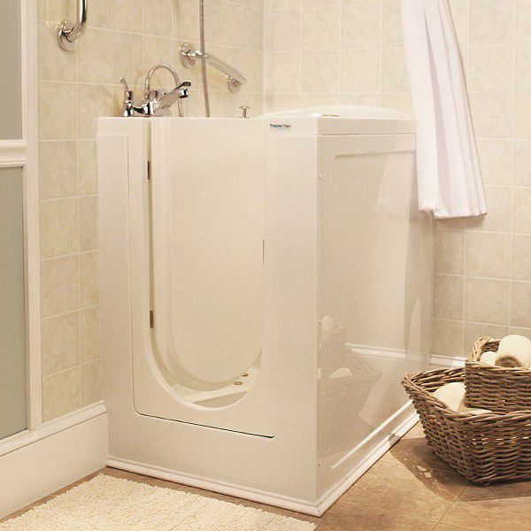 Vasca da bagno doccia da appoggio / rettangolare / in acrilico ...