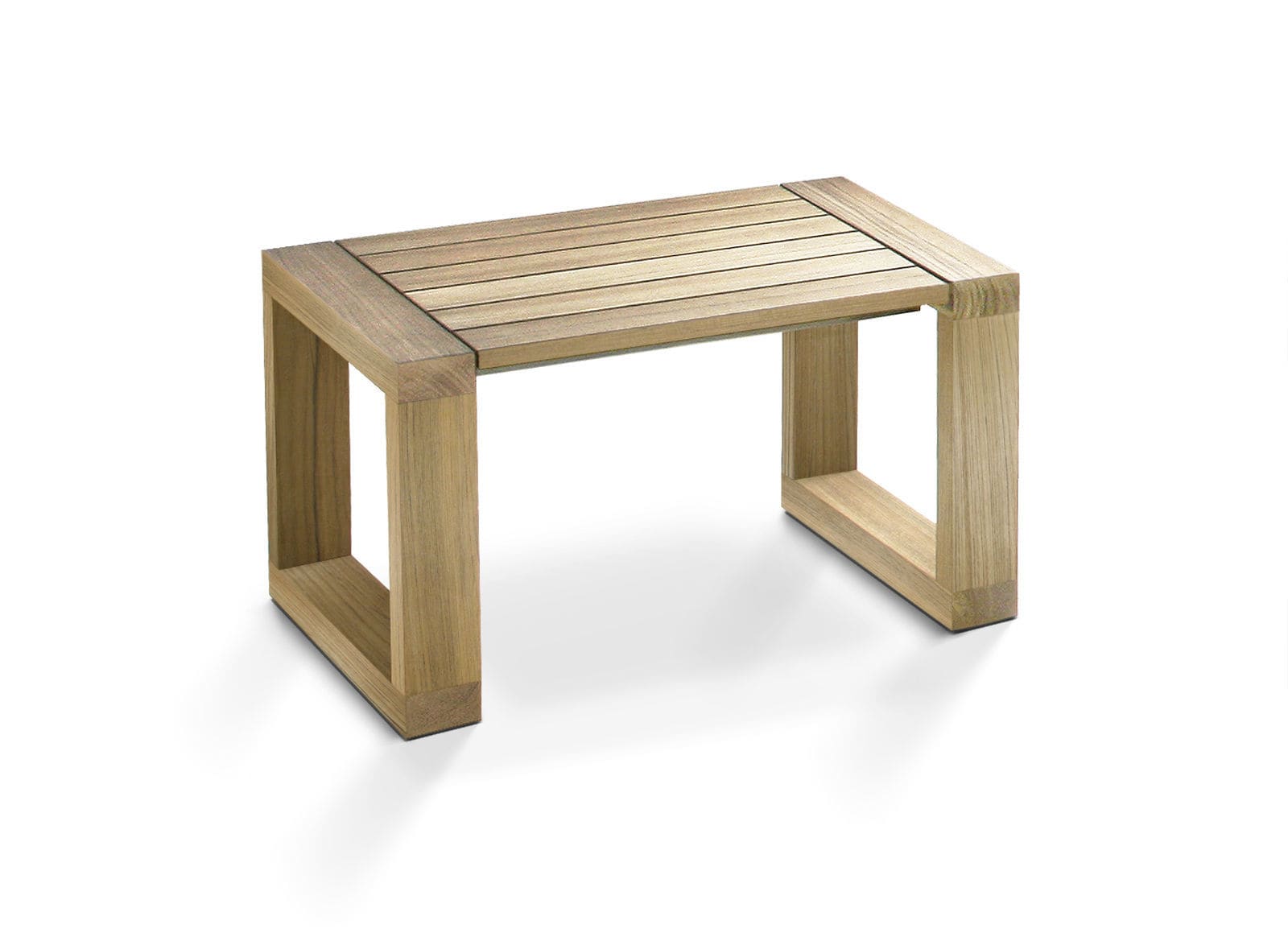 Tavolo d'appoggio / moderno / in teak / in acciaio mesita 45, 78 ... Sospensione moderna vetro bianco e acciaio