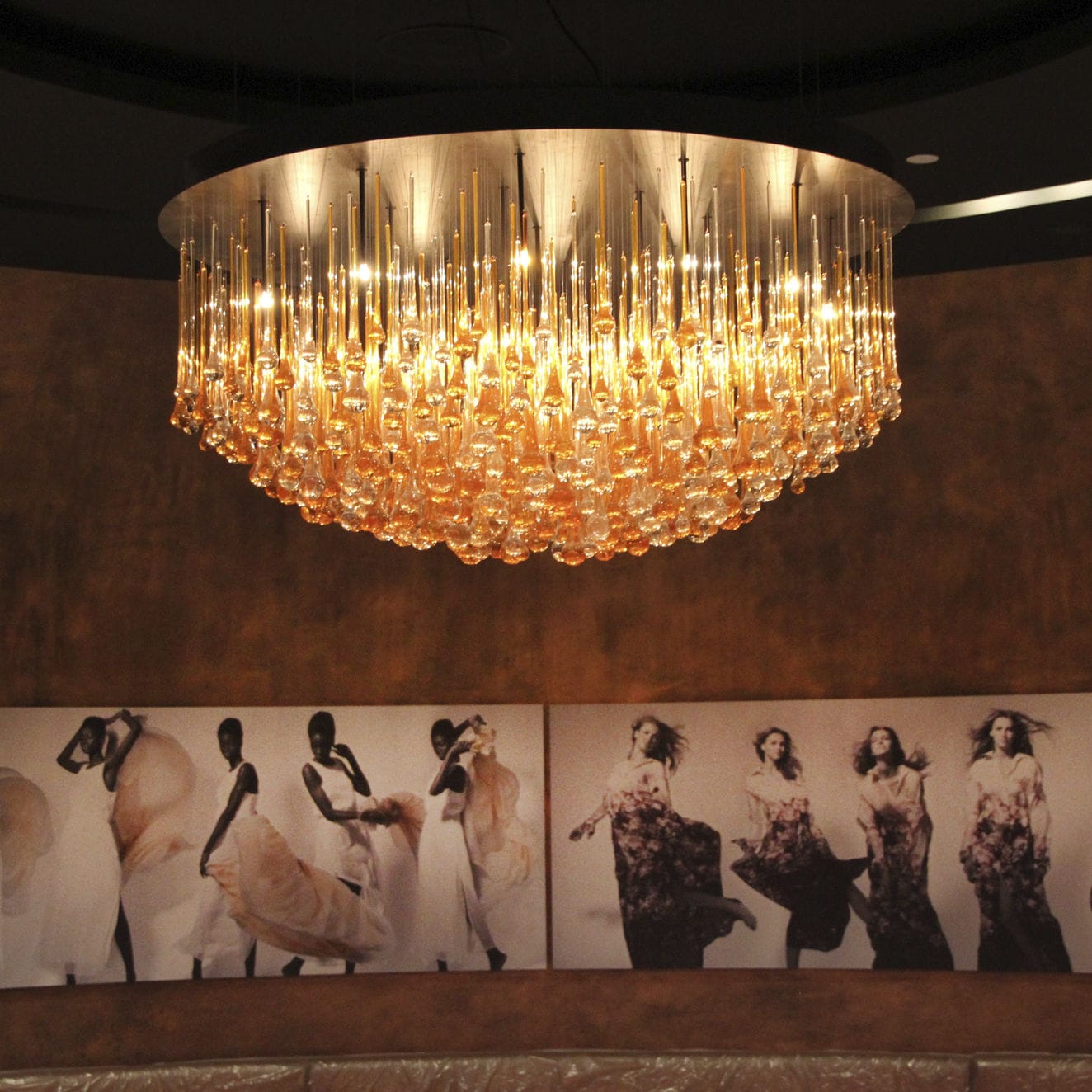 Plafoniere Acciaio E Cristallo : Plafoniera moderna in cristallo ottone alogena hyatt by