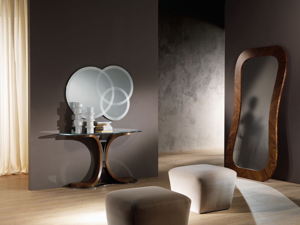 Tavolo console / moderno / in vetro / in noce mistral : mb45 ...