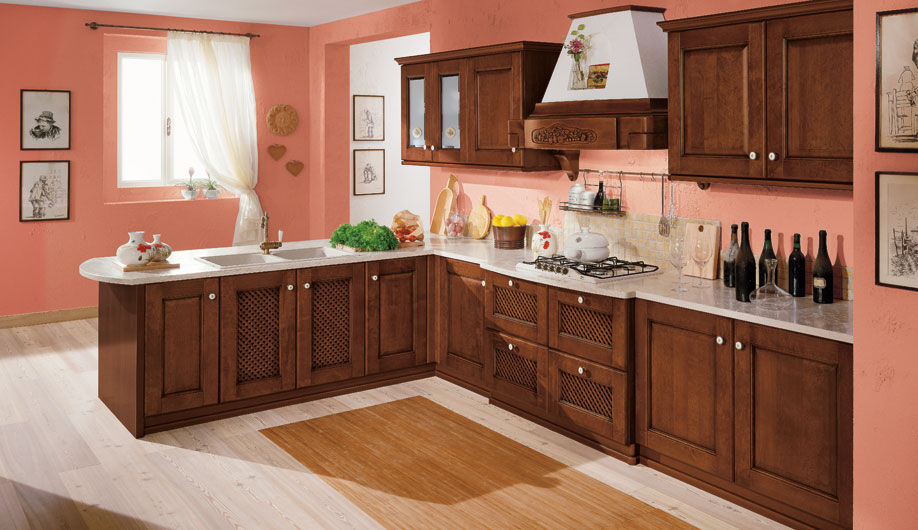Cucina classica / in legno massiccio / in legno / con impugnature ... Cucina classica / in legno massiccio / in legno / con impugnature ...