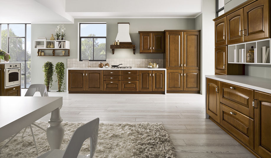 Cucina classica / in legno massiccio / in legno / con impugnature ... Cucina classica / in legno massiccio / in legno / con impugnature ...