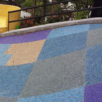 Pavimento in epdm / in gomma riciclata / per parco giochi / a ... Pavimenti in gomma riciclata