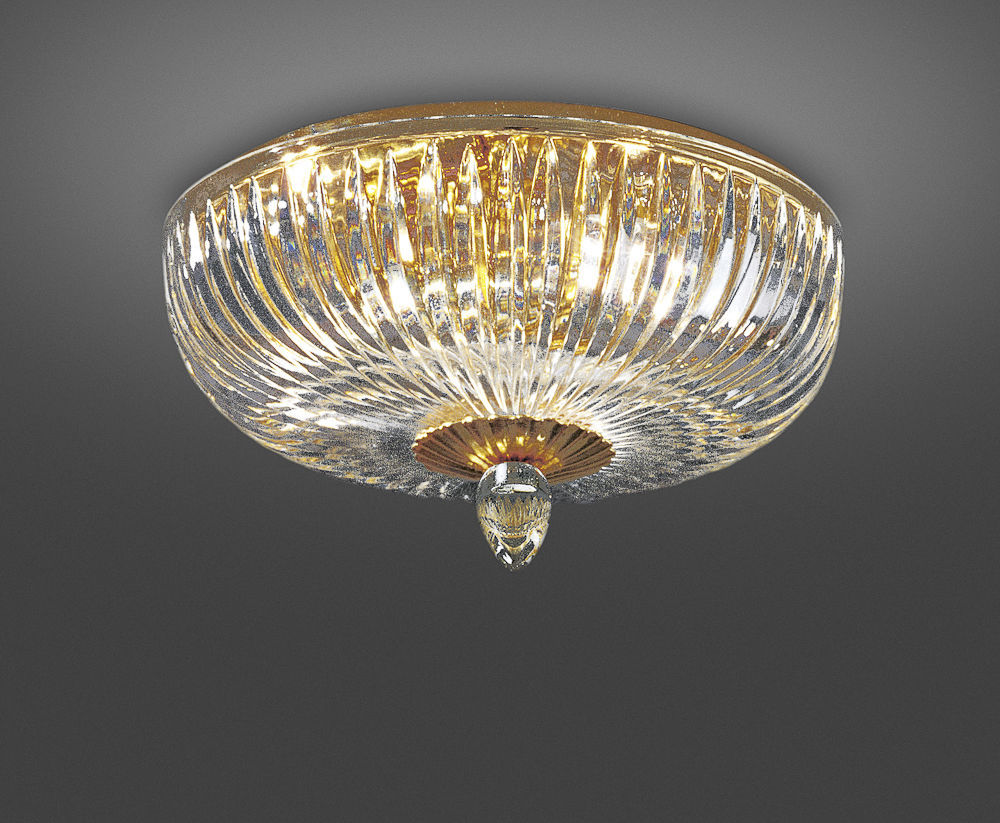 Plafoniere Cristallo : Plafoniera classica in cristallo metallo led 316 4a italamp