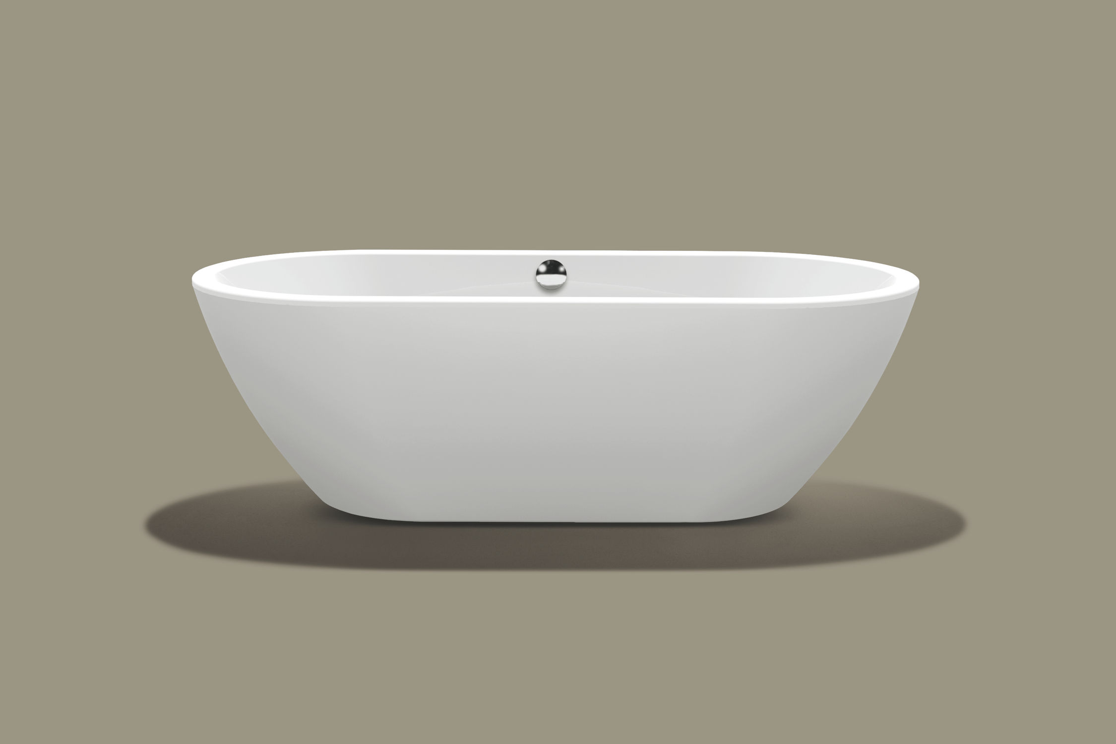 vasca da bagno da appoggio ovale in acrilico form