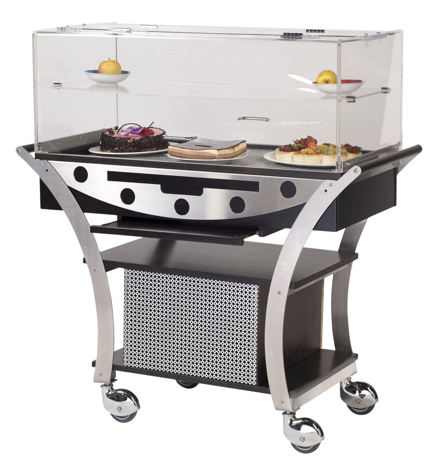Carrello portavivande per dessert / in acciaio inox / per uso ...