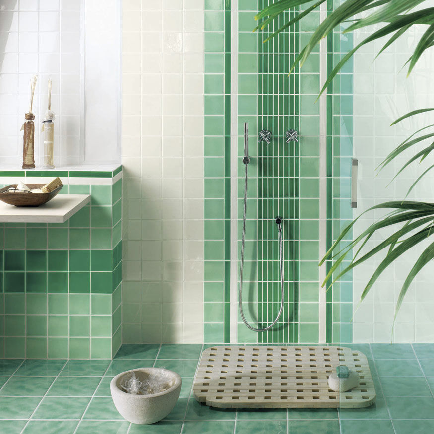 Piastrella da interno / da bagno / da pavimento / da parete ... Piastrelle bagno verde