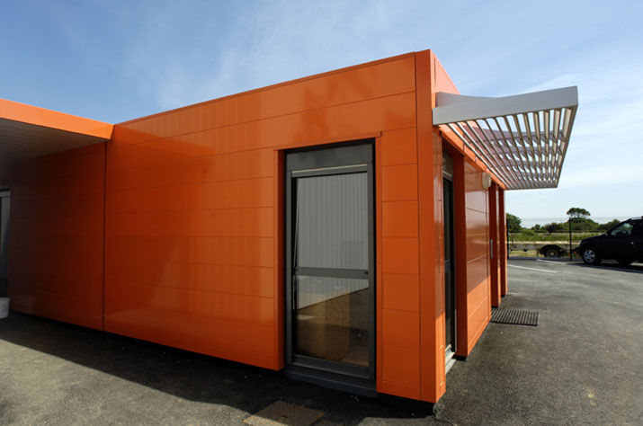 Edificio modulare / prefabbricato / per ufficio / in acciaio ... Uffici prefabbricati prezzi