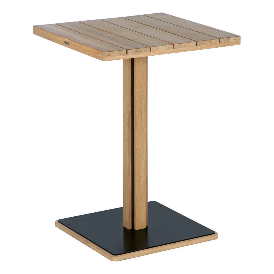 Tavolo Alto Moderno Titan Barlow Tyrie In Teak Con Supporto In