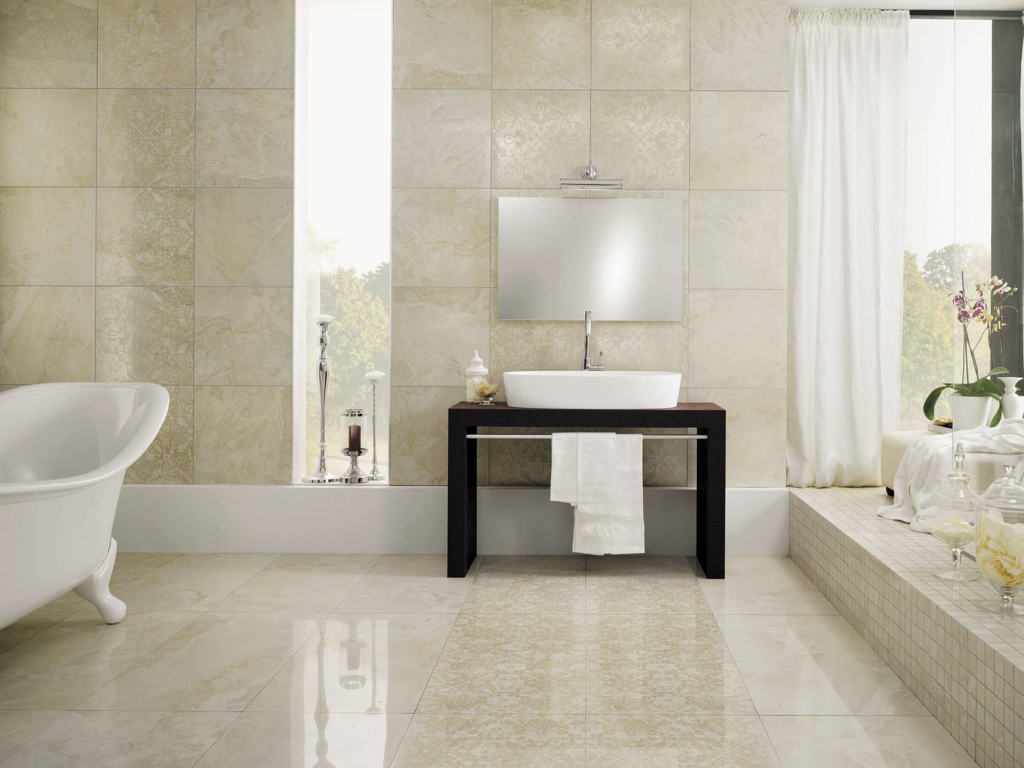 piastrella da bagno da pavimento in gres porcellanato lucida smart cotton la