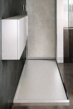 Piatto doccia rettangolare / in corian® / rasoterra slim makro Piatto doccia makro