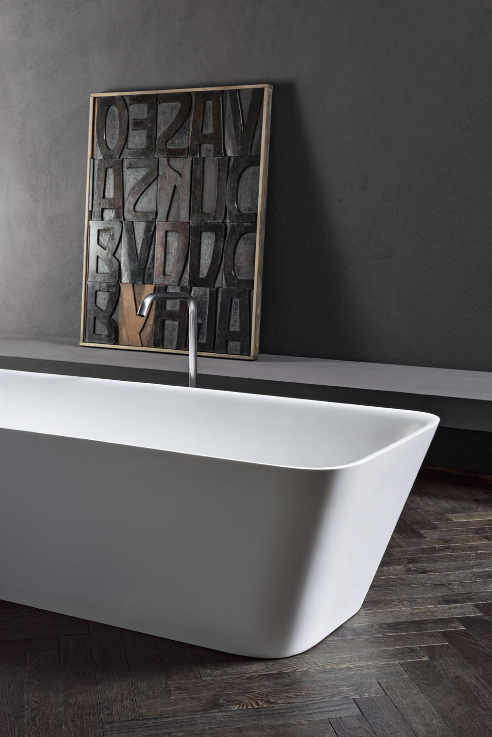 Vasca da bagno da appoggio / in solid surface loft makro