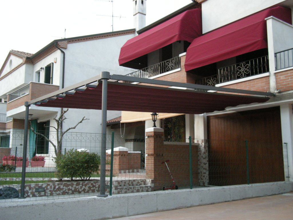 Pergola autoportante / in alluminio / con coperture scorrevoli in ...