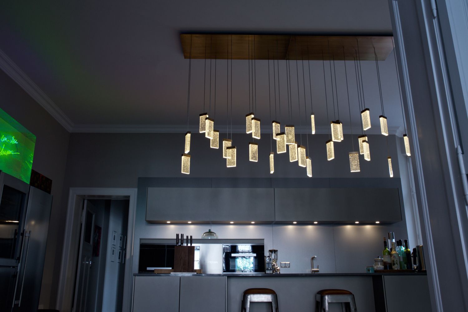 Lampadario moderno / in vetro / led / fatto a mano grand cru ... Lampadari led moderni