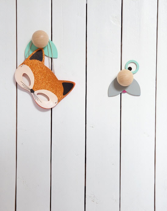 Appendiabiti a muro / moderno / in legno / per bambini hatschi ... Appendiabiti da parete per bambini