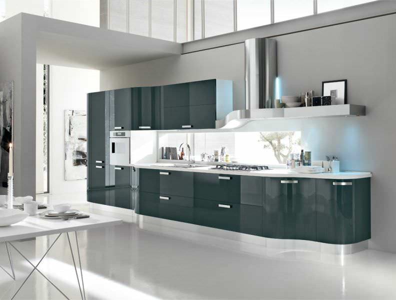 Cucina moderna / in legno / laccata / lucida - KRISTAL - Gicinque Cucina moderna / in legno / laccata / lucida - KRISTAL - Gicinque