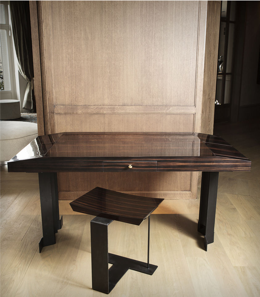 Scrivania in legno / in metallo / art deco / di pierre chareau ... Scrivania in legno e metallo