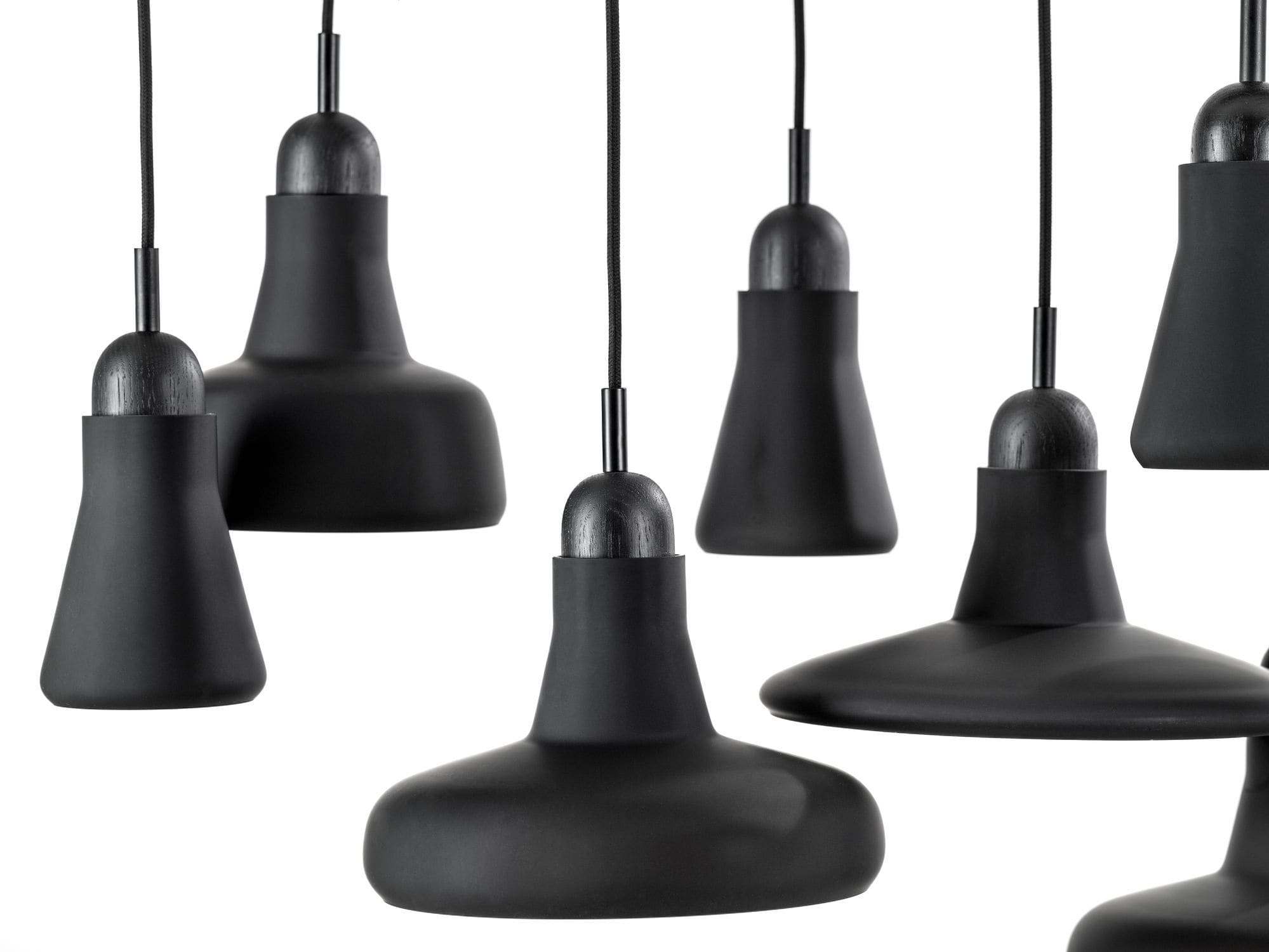 Lampadario moderno / in vetro soffiato / in metallo / in legno ... Lampadari in legno moderni