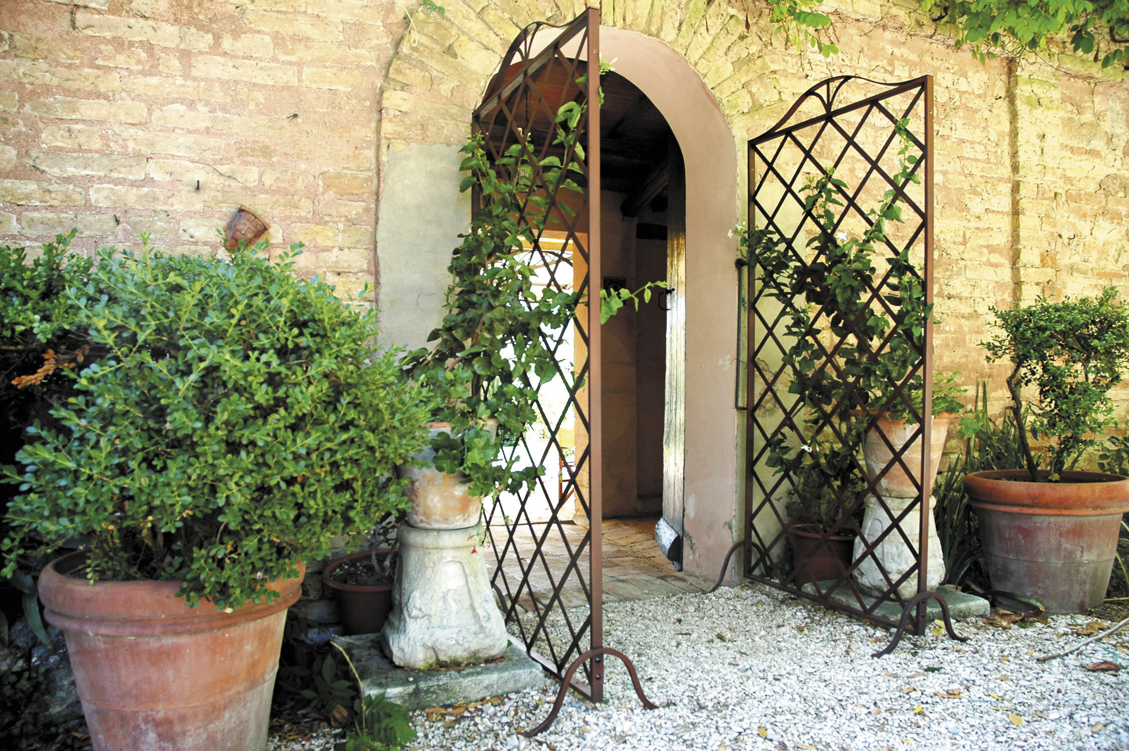 Graticolato per giardino verticale / in ferro battuto altea unosider Fioriera ferro battuto per giardino
