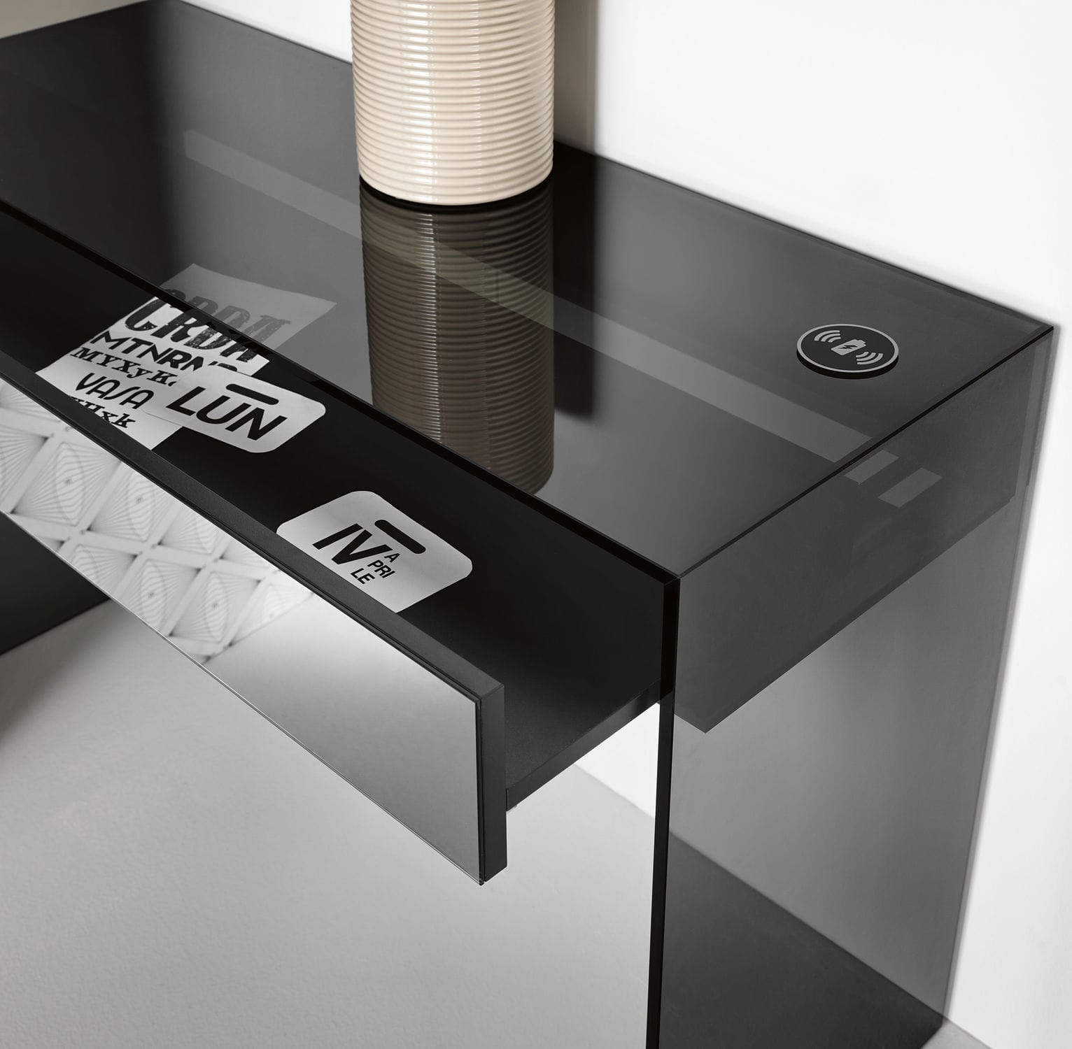Tavolo console / moderno / in vetro / rettangolare gotham by ...