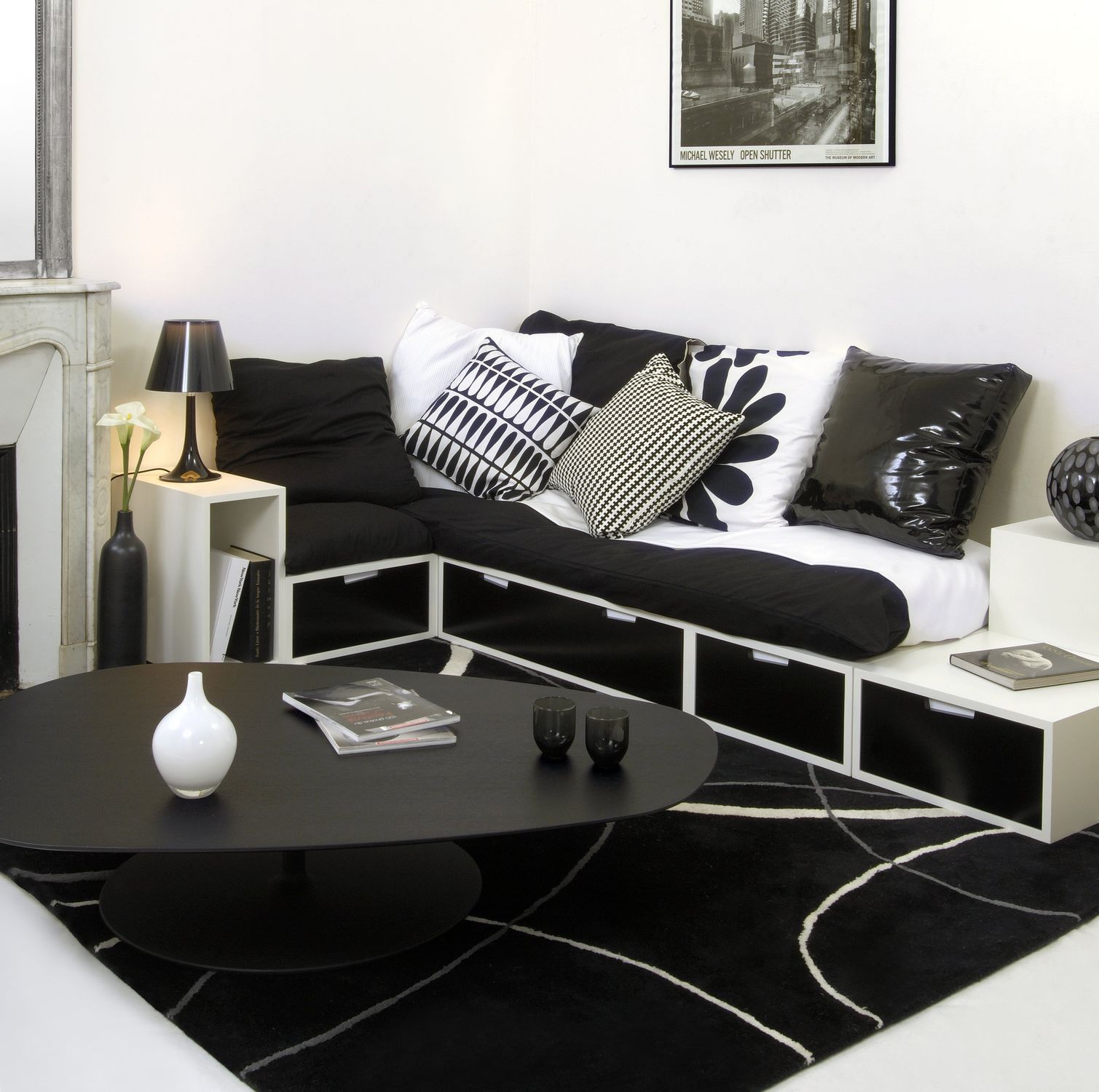 Divano letto / d'angolo / moderno / in tessuto the cosy espace ...