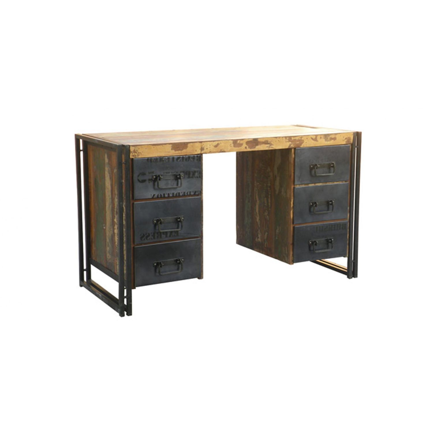 Scrivania in legno / in metallo / design industriale cycloffice ... Scrivania in legno e metallo