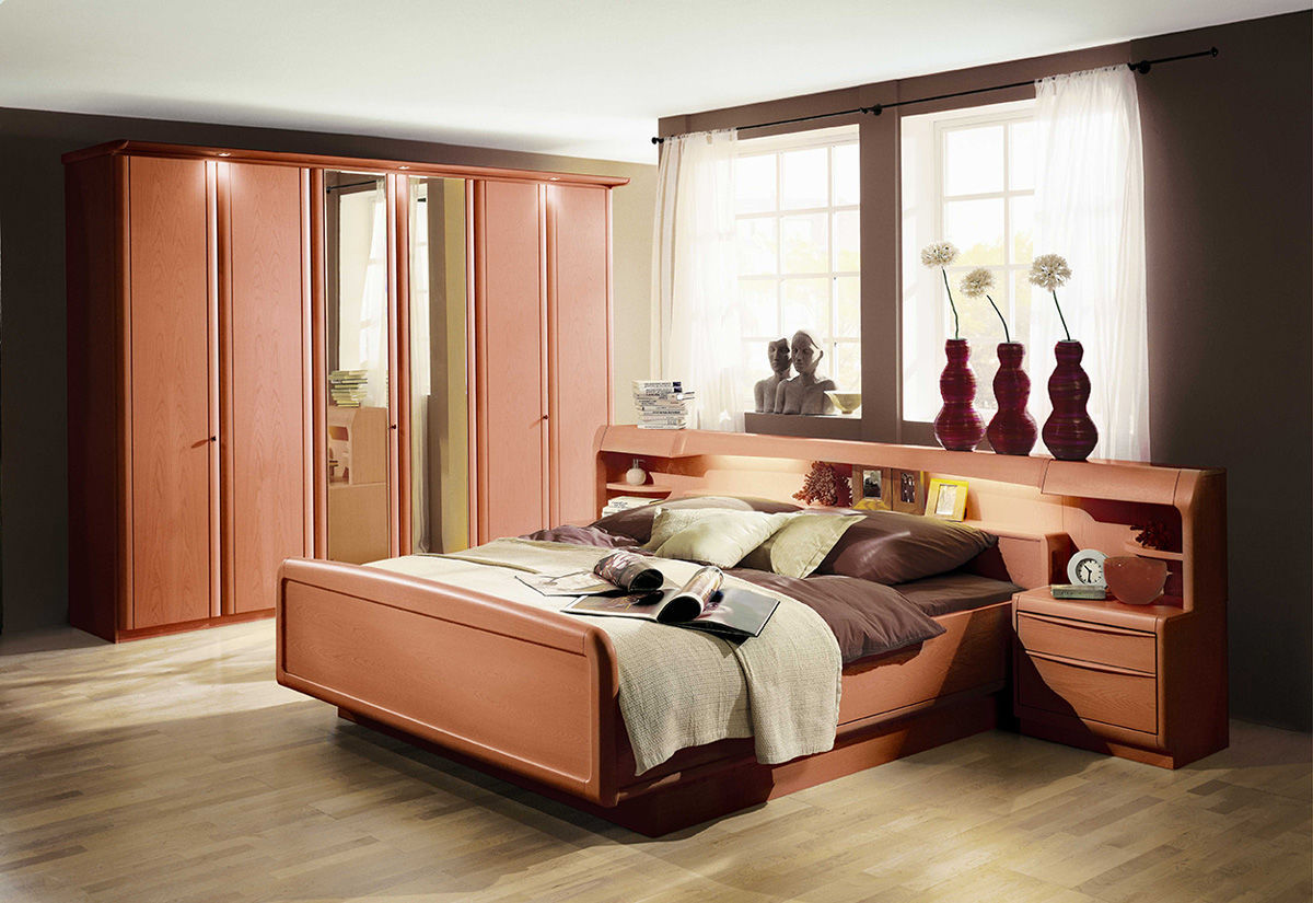 Letto matrimoniale / standard / moderno / in legno santos ...