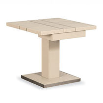 Comodino moderno / in pelle / quadrato /...