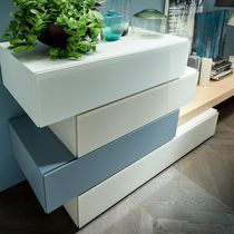 Cassettone moderno / in legno laccato /...