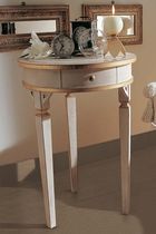 Comodino in stile / in legno / tondo