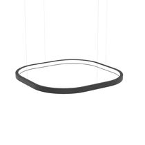 Luce a sospensione / LED / quadrata / in...